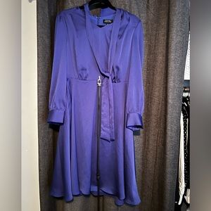 Tahari by arthur levine dress, women’s size 8, belted woven knee length dress